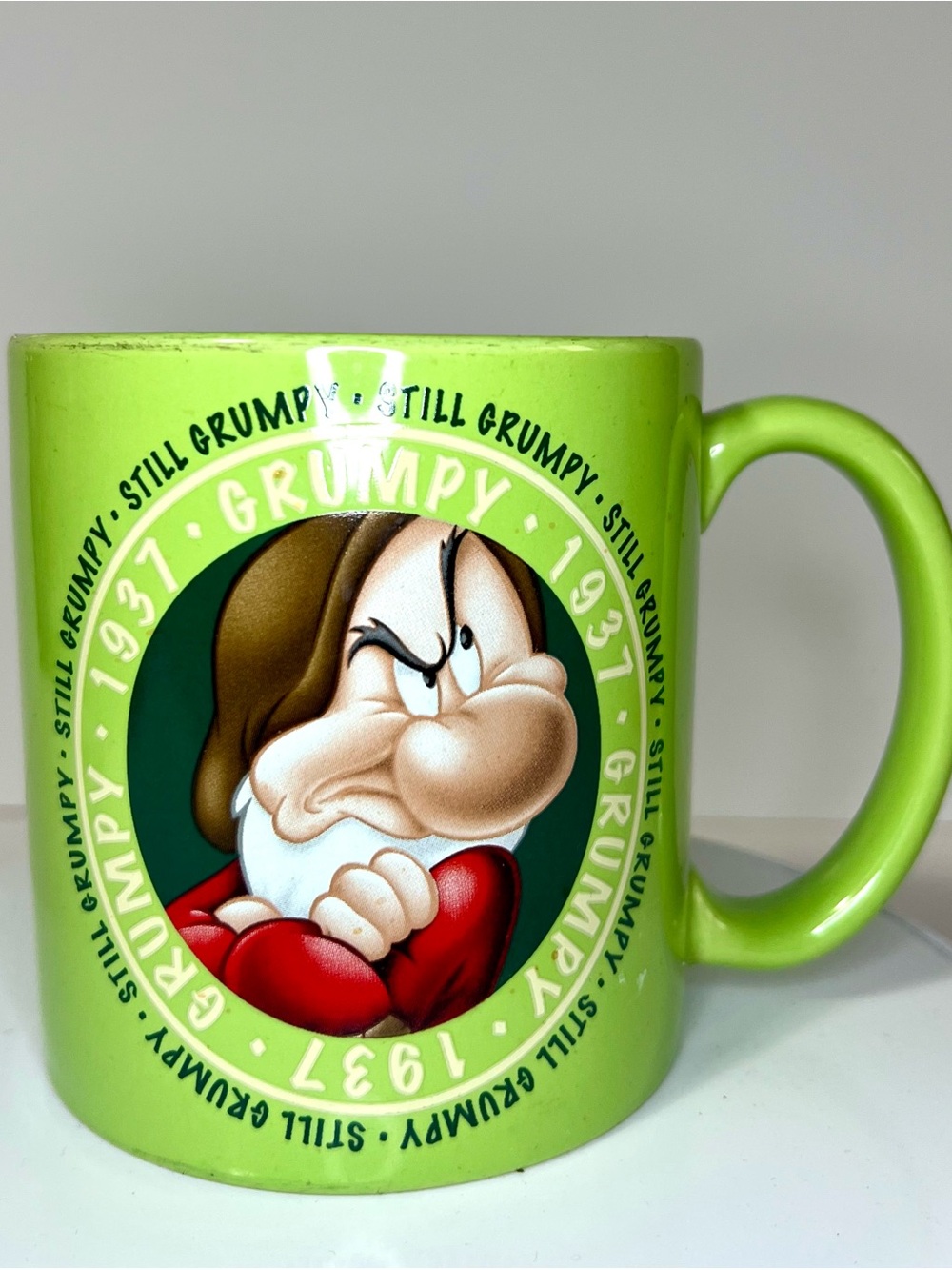Disney Grumpy Green Ceramic Coffee Mug